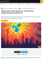 Ripple Teams with Korean Insurer for Blockchain-Based Bond Settlement