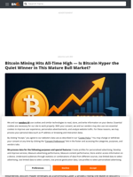 Bitcoin Mining Hits All-Time High — Is Bitcoin Hyper the Quiet Winner in This Mature Bull Market?