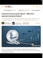 Litecoin recovers post-attack - Will LTC's pennant breakout follow? - AMBCrypto