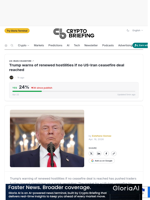 Trump warns of renewed hostilities if no US-Iran ceasefire deal reached