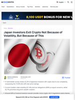 Japan Investors Exit Crypto Not Because of Volatility, But Because of This - BeInCrypto