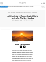 ARB Heats Up L2 Tokens: Capital Starts Hunting For The Next Breakout