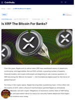 Is XRP The Bitcoin For Banks?