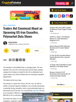 Traders Not Convinced About an Upcoming US-Iran Ceasefire, Polymarket Data Shows