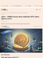 Aptos – THREE factors that could fuel APT's short squeeze to $3 - AMBCrypto