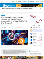 BTC Weekly Slide Sparks Search for New Crypto Contenders; Is Ruvi AI (RUVI) the Answer?