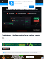 CoinFutures : Meilleure plateforme trading crypto | Bitcoinist.com