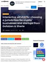 Interactive service for choosing a jurisdiction for crypto businesses and startups from Gofaizen & Sherle | Live Bitcoin News