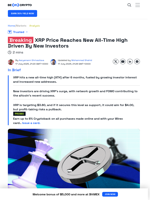 XRP Price Hits New All-Time High: Will the Rally Push for $4?
