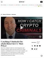 Catching Criminals On-chain (Interview w/ Matt Price) - Decrypt