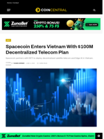 Spacecoin Enters Vietnam With $100M Decentralized Telecom Plan