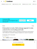 Polymarket just revealed a 'full exchange upgrade' to take control of its own trading and truth
