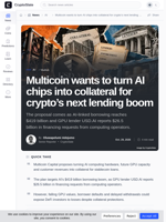 Multicoin wants to turn AI chips into collateral for crypto's next lending boom