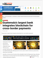 Guatemala’s largest bank integrates blockchain for cross-border payments - The Crypto News Wire