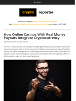 How Online Casinos With Real Money Payouts Integrate Cryptocurrency