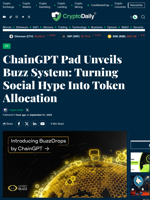 ChainGPT Pad Unveils Buzz System: Turning Social Hype Into Token Allocation - Crypto Daily