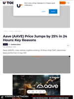Aave (AAVE) Price Jumps by 25% in 24 Hours: Key Reasons
