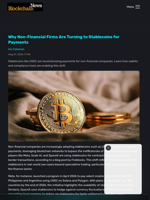 Why Non-Financial Firms Are Turning to Stablecoins for Payments - Blockchain.News