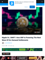 Ripple Vs. SWIFT: How XRP Is Powering The Next Wave Of On-Demand Settlements | Bitcoinist.com