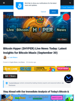 Live Bitcoin Hyper Updates Today: Bitcoin Price Prediction as BlackRock Becomes Biggest BTC Options Vanue, Bull Run Potentially Coming, and More...