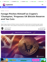 Farage Pitches UK Bitcoin Reserve and Crypto Tax Cuts