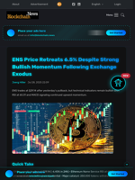 ENS Price Retreats 6.5% Despite Strong Bullish Momentum Following Exchange Exodus - Blockchain.News