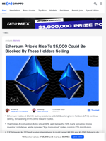 Ethereum’s Path to $5,000 Likely Blocked by LTH Actions