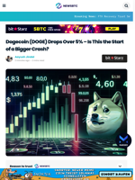 Dogecoin (DOGE) Drops Over 5% – Is This the Start of a Bigger Crash?