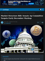Market Structure Bill: Senate Ag Committee Targets Early Dec