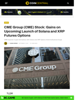 CME Group (CME) Stock: Gains on Upcoming Launch of Solana and XRP Futures Options