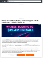 Why Whales Are Suddenly Rushing to Bitcoin Hyper's $19.4M Presale & Why It's Time to Buy