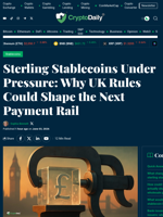 UK Sterling Stablecoins: Rules, Risks and the Next Payment Rail