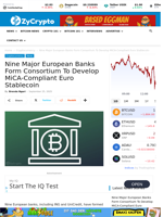 Nine Major European Banks Form Consortium To Develop MiCA-Compliant Euro Stablecoin ⋆ ZyCrypto