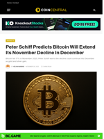 Peter Schiff Predicts Bitcoin Will Extend Its November Decline In December