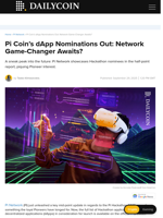 Pi Coin’s dApp Nominations Out: Network Game-Changer Awaits? - DailyCoin