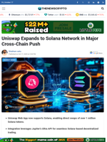Uniswap Expands to Solana Network in Major Cross-Chain Push - TheNewsCrypto
