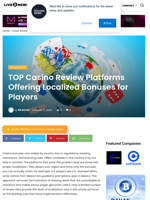 TOP Casino Review Platforms Offering Localized Bonuses for Players | Live Bitcoin News