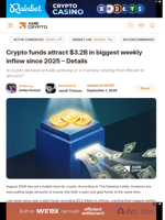 Crypto funds attract $3.2B in biggest weekly inflow since 2025 - Details - AMBCrypto