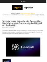 SeedphraseAI Launches to Curate the World’s Largest Community-Led Digital Art Collection