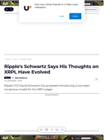 Ripple's Schwartz Says His Thoughts on XRPL Have Evolved - U.Today