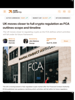 UK moves closer to full crypto regulation as FCA outlines scope and timeline - AMBCrypto