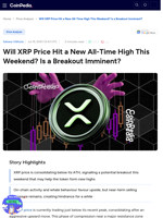 Will XRP Price Hit a New All-Time High This Weekend? Is a Breakout Imminent?