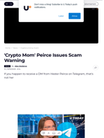 'Crypto Mom' Peirce Issues Scam Warning - U.Today
