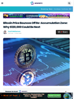 Bitcoin Price Bounces Off Re-Accumulation Zone: Why $120,000 Could Be Next