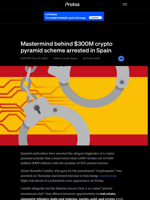 Mastermind behind $300M crypto pyramid scheme arrested in Spain