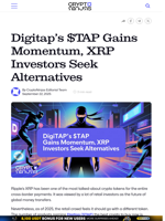 Digitap’s $TAP Gains Momentum, XRP Investors Seek Alternatives