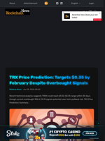 TRX Price Prediction: Targets $0.35 by February Despite Overbought Signals - Blockchain.News