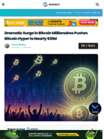 Dramatic Surge in Bitcoin Millionaires Pushes Bitcoin Hyper to Nearly $18M