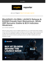 BDAG Presale Reaches $335M as XRP Price Holds & BCH Sends Caution Signal