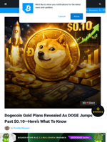 Dogecoin Gold Plans Revealed As DOGE Jumps Past $0.10—Here’s What To Know | Bitcoinist.com